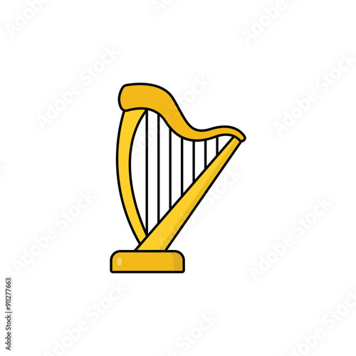 Harp vector icon