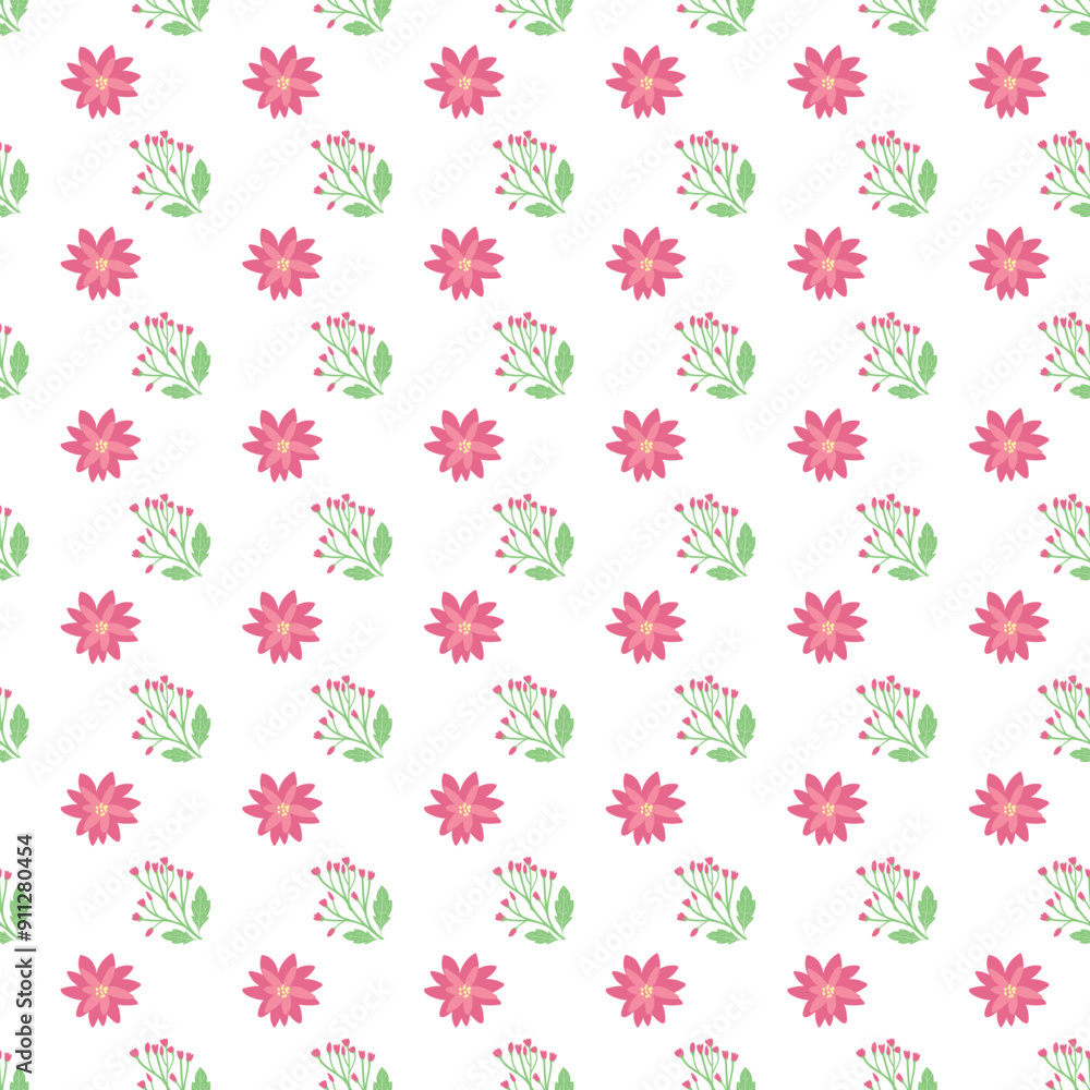 Organic flat pressed flowers pattern Organic flat pressed flowers pattern