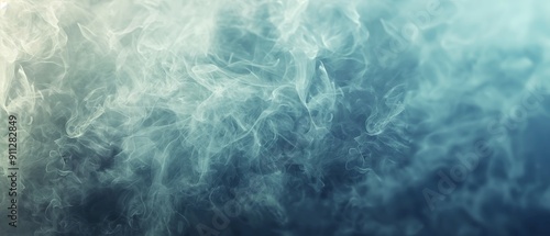 Ethereal Smoke in Cool Blue Tones 