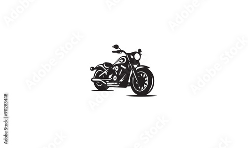 motorcycle with fire simple black logo design white background