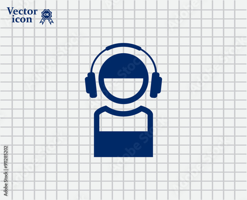 Vector dark color icon on a light background in a cage