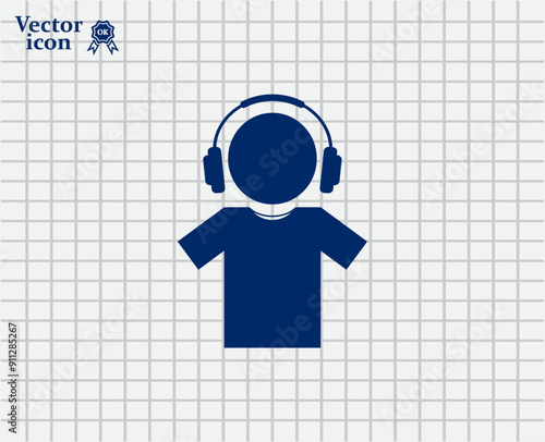 Vector dark color icon on a light background in a cage