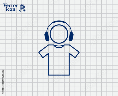 Vector dark color icon on a light background in a cage