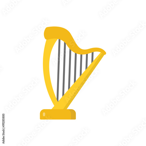 Harp vector icon