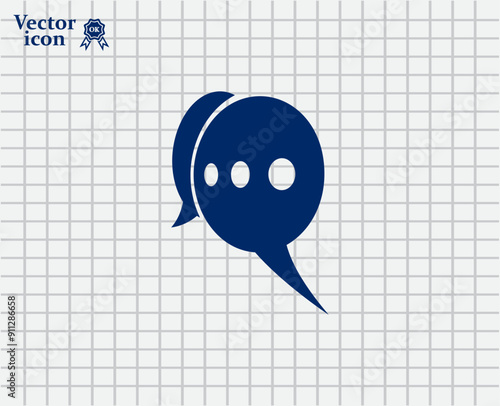 Vector dark color icon on a light background in a cage
