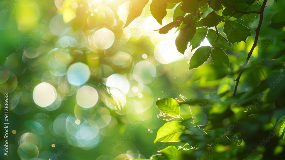Green Blurred Nature Background with Soft Light Reflections, Creating a Peaceful and Serene Atmosphere Green Blurred Nature Background with Soft Light Reflections, Creating a Peaceful and Serene Atmosphere
