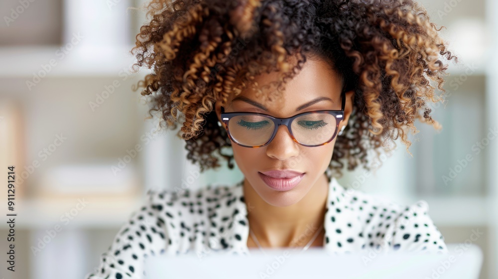 A woman reviewing her resume on one screen while filling out an application on another screen
