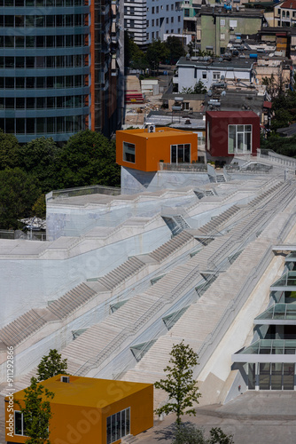 The Pyramid of Tirana, locally called the 