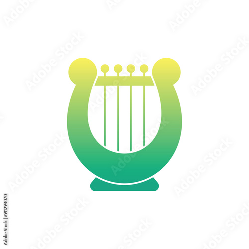 Harp vector icon