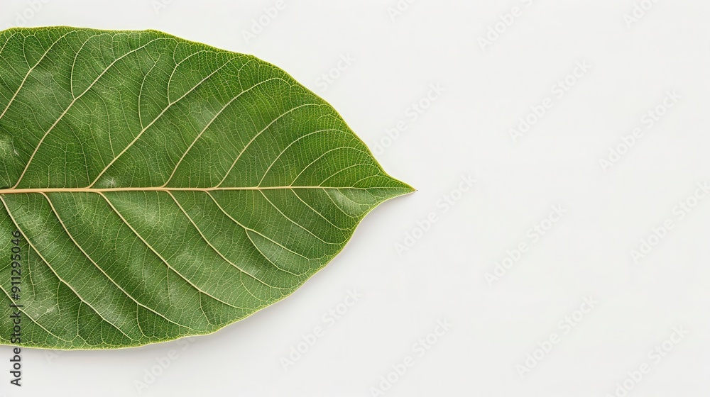 Fototapeta premium Walnut leaf with a compound structure