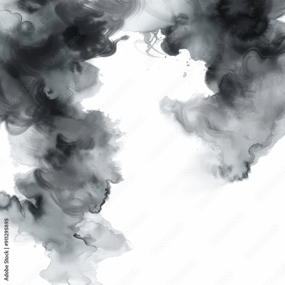 Achieve a mesmerizing liquid paint effect with this UHD 4K image of dark smoke in watercolor, offering sharp focus and a transparent edge for effortless integration. Achieve a mesmerizing liquid paint effect with this UHD 4K image of dark smoke in watercolor, offering sharp focus and a transparent edge for effortless integration.
