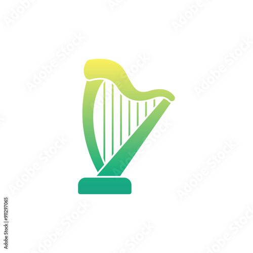 Harp vector icon