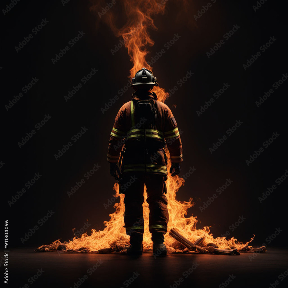 Naklejka premium Trial by Fire