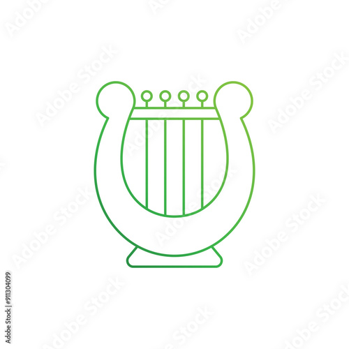 Harp vector icon