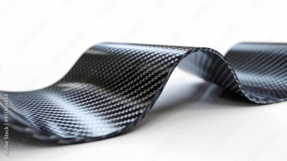 Carbon fiber, 3D illustration, realistic, isolated on white background Carbon fiber, 3D illustration, realistic, isolated on white background