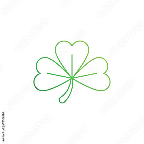 Shamrock vector icon