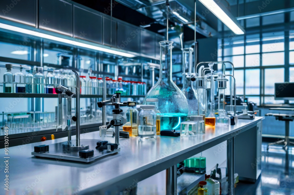 Cutting-Edge Biotechnology Lab with Detailed Equipment Cutting-Edge Biotechnology Lab with Detailed Equipment