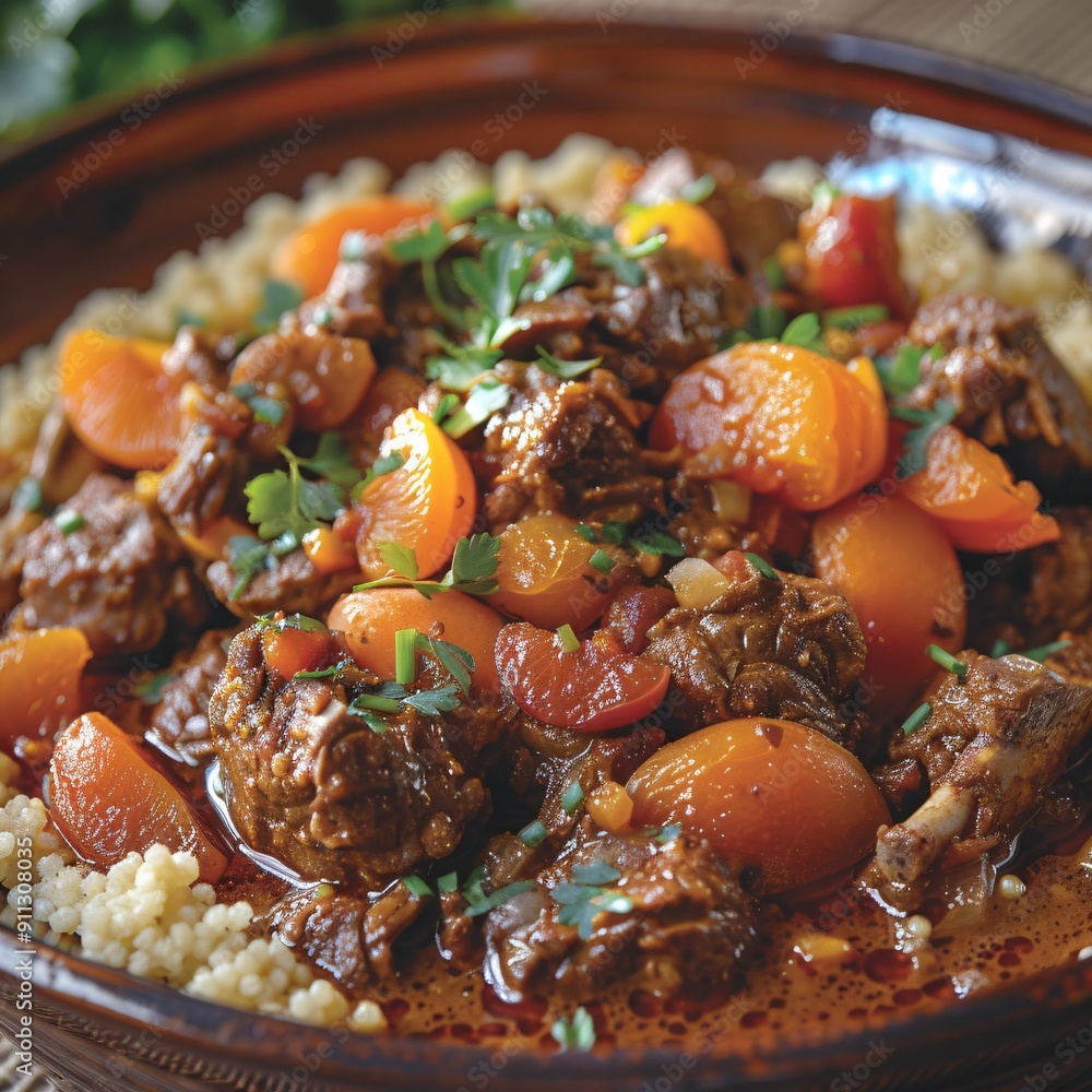Apricot and Beef Stew with Couscous Apricot and Beef Stew with Couscous