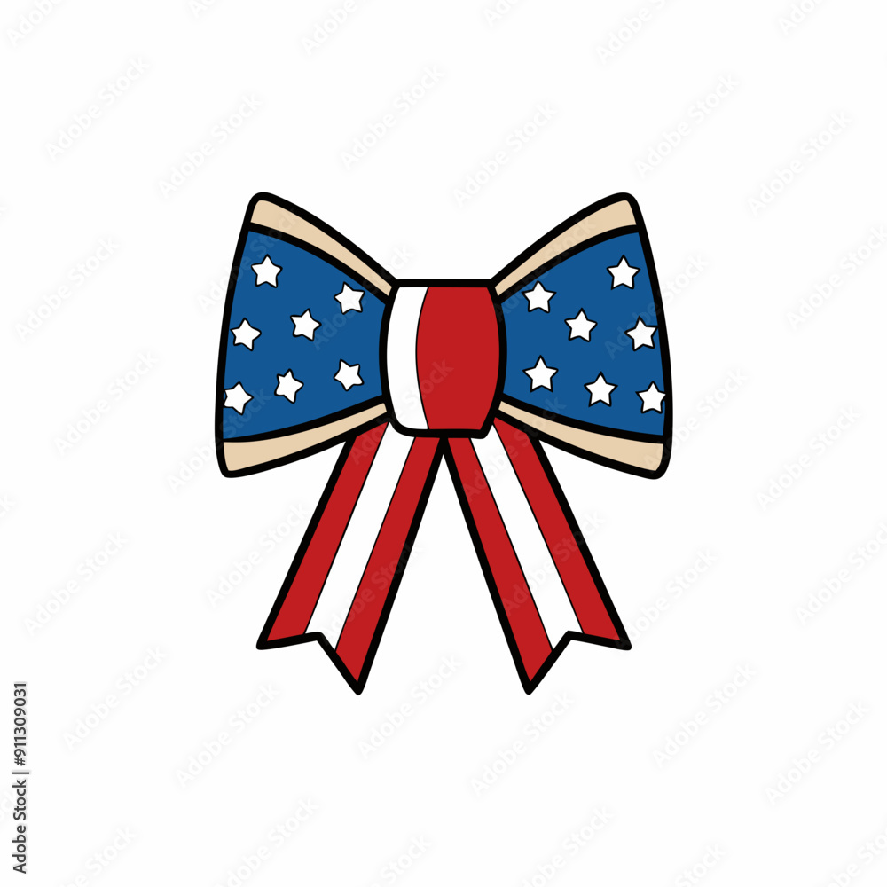 4th of july ribbon bow isolated on white, ribbon bow illustration, Usa independence vector art, ribbon bow silhouette, christmas ribbon bow vector icon, eps 4th of july ribbon bow isolated on white, ribbon bow illustration, Usa independence vector art, ribbon bow silhouette, christmas ribbon bow vector icon, eps