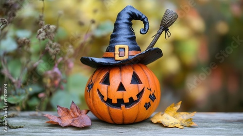 A festive Halloween pumpkin...
