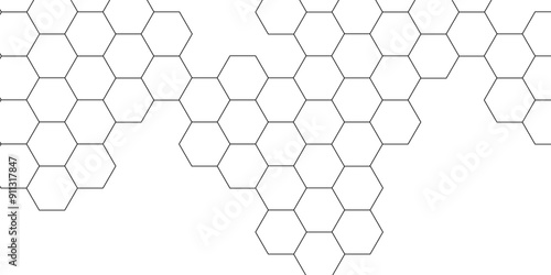 Abstract background with lines. Modern simple style hexagonal graphic concept. Background with hexagons