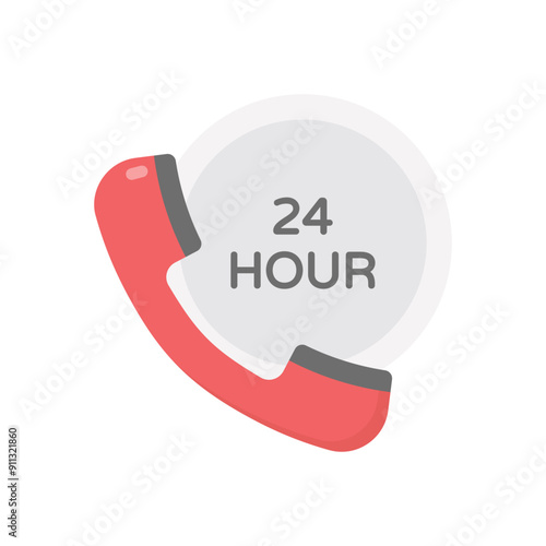 24 Hours vector icon