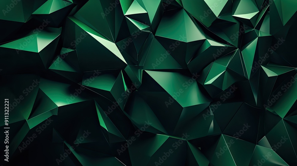 Bold 3D dark green background with sharp angles and vibrant colors, ideal for striking and dynamic compositions. Bold 3D dark green background with sharp angles and vibrant colors, ideal for striking and dynamic compositions.