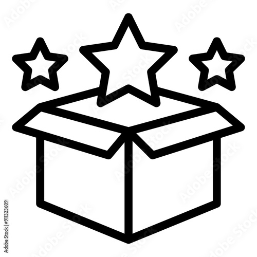 New Product Icon in Line Style