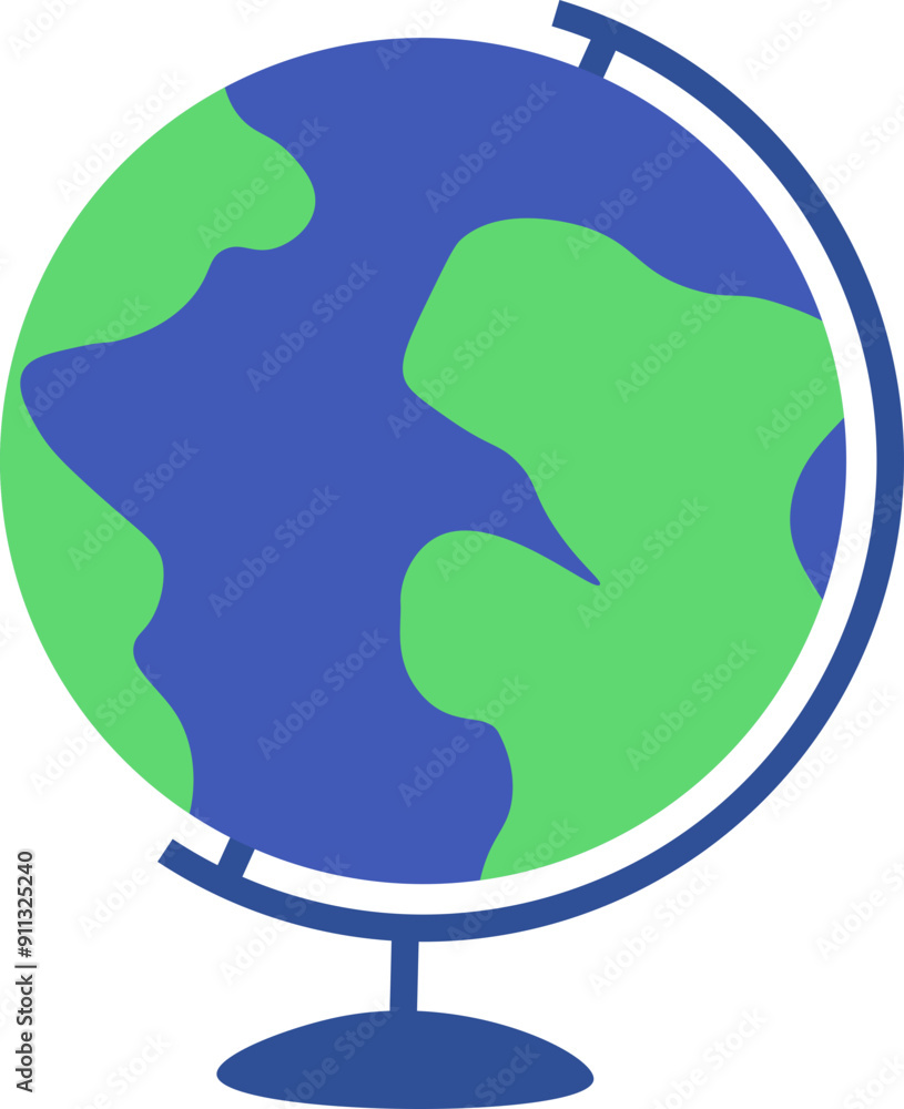 Globe icon. Flat style.