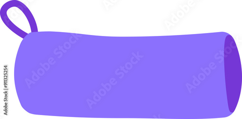 Pencil case icon. Flat style.