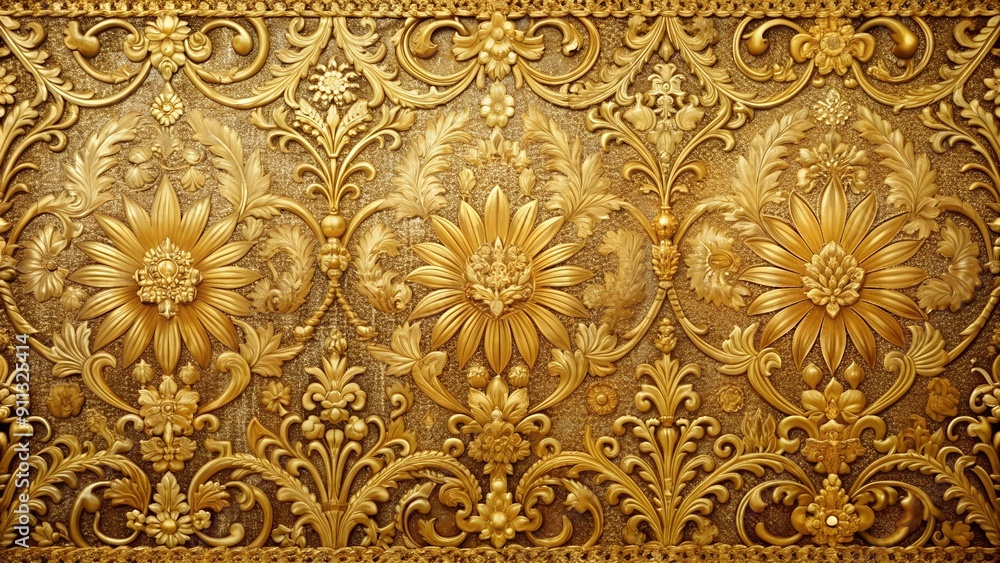 Golden Hour Tapestry: A Luxurious Renaissance Backdrop AI Generated Golden Hour Tapestry: A Luxurious Renaissance Backdrop AI Generated