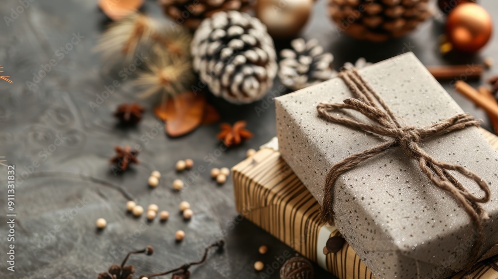 Gift Wrapped in Rustic Style Gift Wrapped in Rustic Style