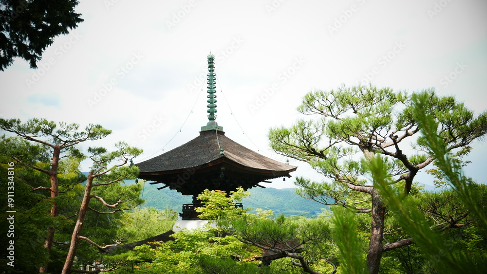 A beautiful Japanese garden near Kyoto (Japan) A beautiful Japanese garden near Kyoto (Japan)