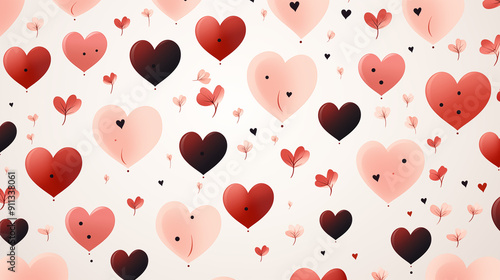 Hearts, Abstract Image, Texture, Pattern Background, Wallpaper, Smartphone Cover and Screen, Cell Phone, Computer, Laptop, 9:16 and 16:9 Format 