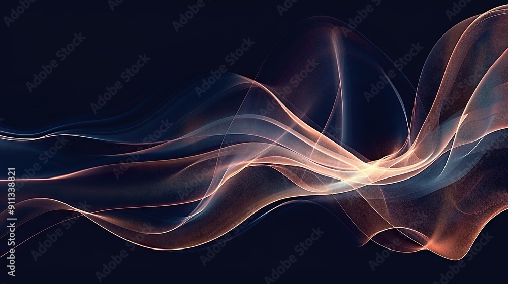 A blurry image of a blue and pink wave on a black background A blurry image of a blue and pink wave on a black background