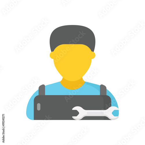 Mechanic vector icon