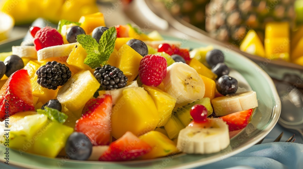 Fresh Fruit Salad: A Rainbow of Flavors Fresh Fruit Salad: A Rainbow of Flavors