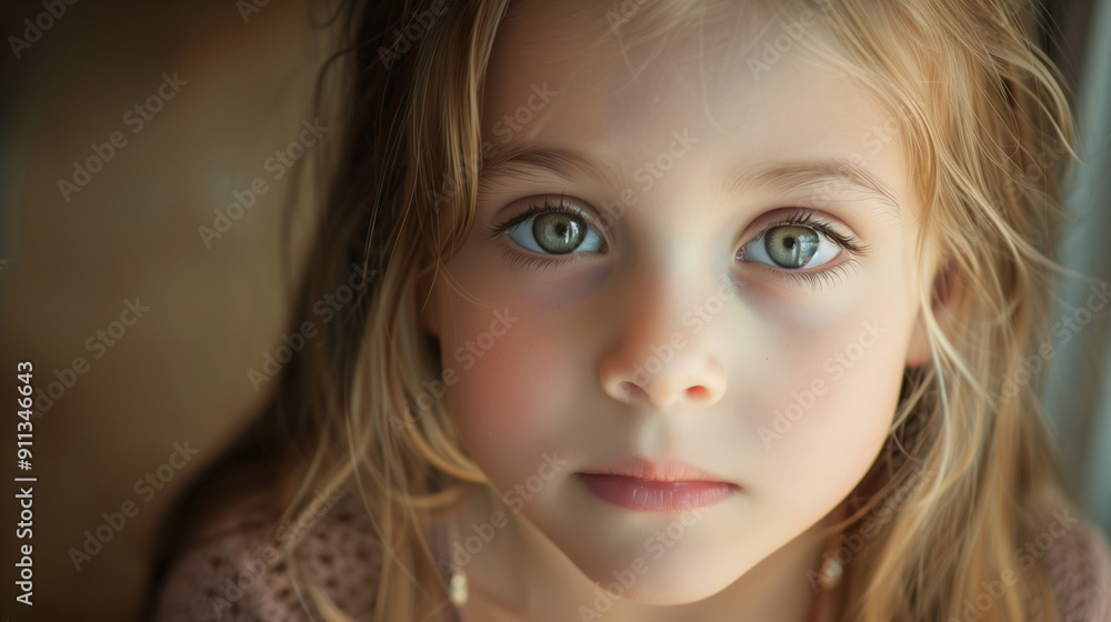 High-Quality blond Child Portrait for Publicity High-Quality blond Child Portrait for Publicity