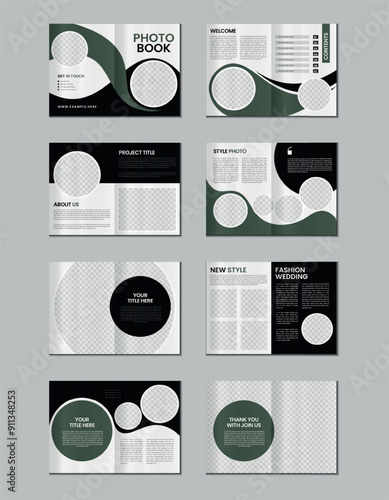 Photobook or 16 pages brochure template design