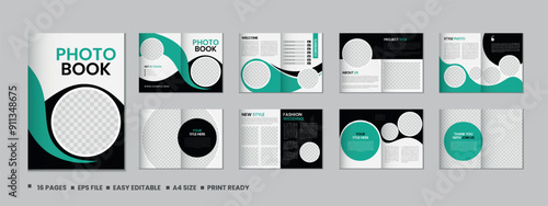 Photobook or 16 pages brochure template design