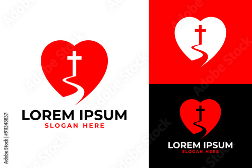 Love faith heart logo