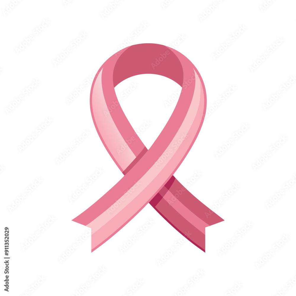 pink ribbon breast cancer awareness vector design illustration pink ribbon breast cancer awareness vector design illustration