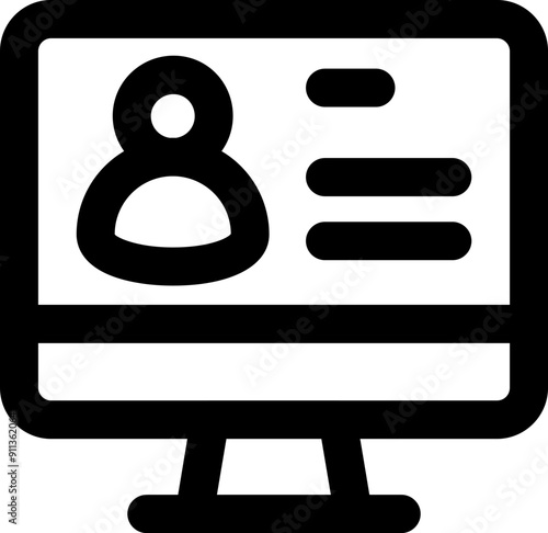 UI digitalisation Vector Icon Illustration. Line Style