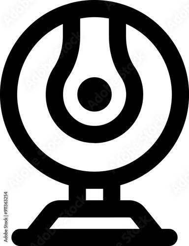 UI web cam Vector Icon Illustration. Line Style