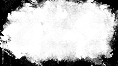 8k Grunge Border Frame in Black