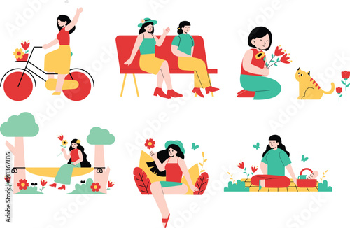 spring activity people outdoor park
