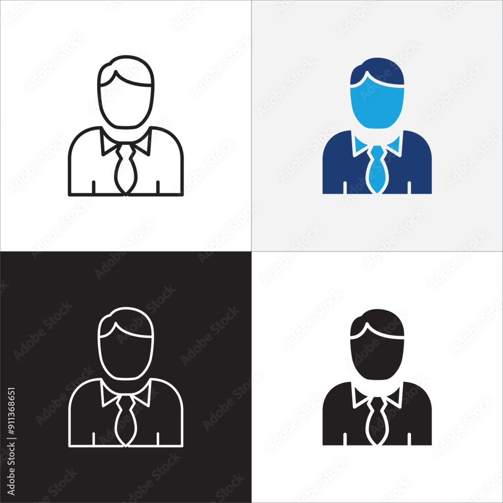 Businessman icon. Professional company person or worker symbol. Anonymous profile, people and user account symbol. Business woman icons. Vector stock icons illustration. Businessman icon. Professional company person or worker symbol. Anonymous profile, people and user account symbol. Business woman icons. Vector stock icons illustration.
