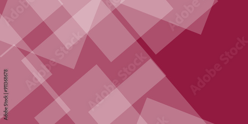 Abstract triangle pink color background, vector illustration. Geometric background with squares in bright light with soft shadows as pattern. Pink low poly background for card, poster or wallpaper.
