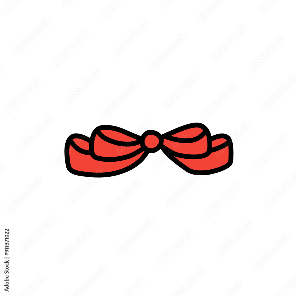 Fototapeta premium red bow ribbon vector