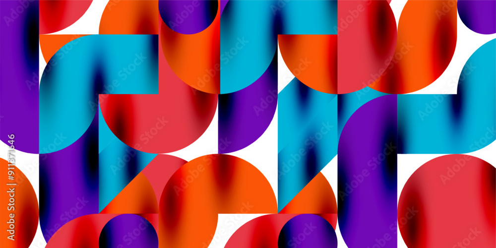 Shadow effect shiny circles and round triangles geometric modern art. Vector Illustration For Wallpaper, Banner, Background, Card, Book Illustration, landing page Shadow effect shiny circles and round triangles geometric modern art. Vector Illustration For Wallpaper, Banner, Background, Card, Book Illustration, landing page